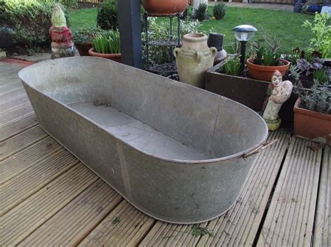 large old tin baths for sale|Antique Tin Bath Tub